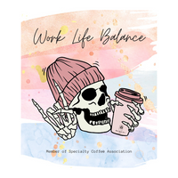 骷髏生活卡通咖啡掛耳包 Skull Work Life Balance Cartoon Drip Bag