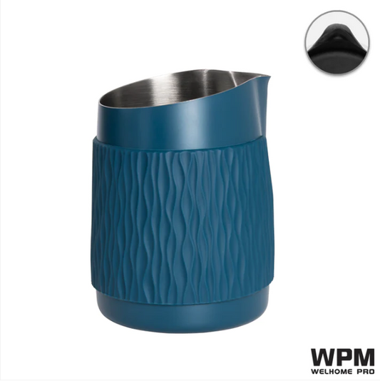 Replica of WPM 450cc Navy Blue Handless Pitcher with Silicone Carrier