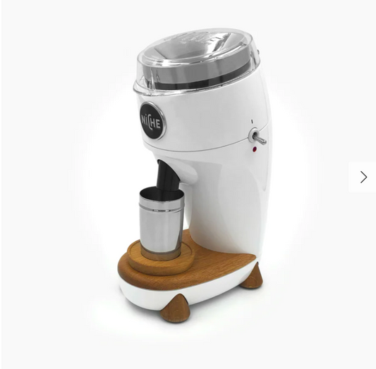 Niche Duo Coffee Grinder (Espresso White) Electric Grinder (Italian Espresso White) 