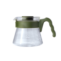 Cafetera de té azul Hario 450ml Hario 01 Tetera de cristal verde VCS-01-OG