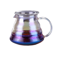 Rainbow Glass Coffee Pot 300ml