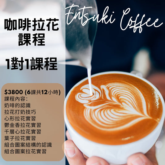 Coffee Latte Art Course - 1 to 1 course (6 lessons/12 hours) 1 on 1 Latte Art Course (6 lessons/12hrs)