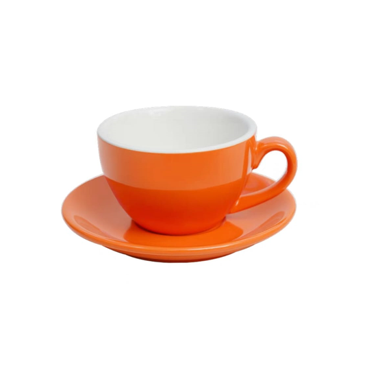 Latte Coffee Art Cup Orange