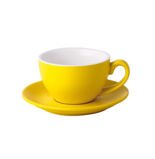 Latte Coffee Art Cup Light Yellow Latte Coffee Art Cup Light Yellow