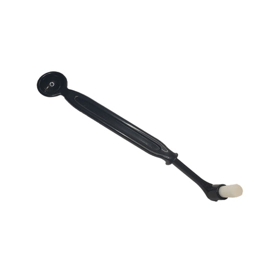 Plastic brush with spoon for espresso machine