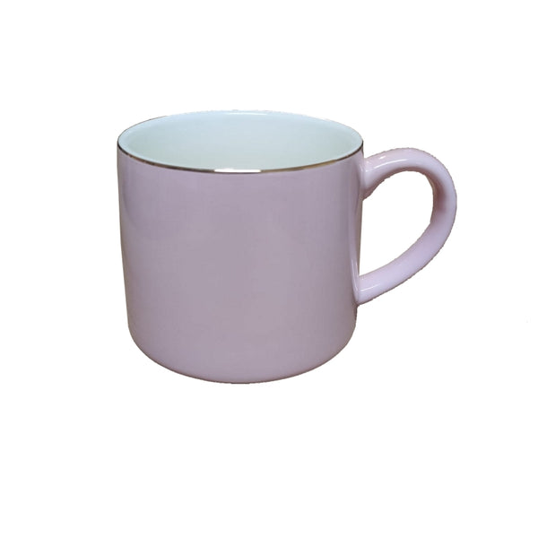 粉紅色金邊咖啡杯 Pink with Gold Mug
