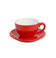 拿鐵拉花杯 亮光紅 Latte Coffee Art Cup Red