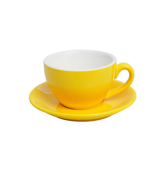 Latte Coffee Art Cup Yellow Latte Coffee Art Cup Yellow