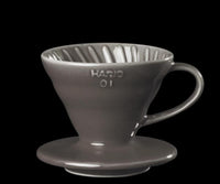 HARIO V60 01 石磨灰 有田燒陶瓷 手沖咖啡濾杯 Hario Grey Ceramic Dripper V60 01