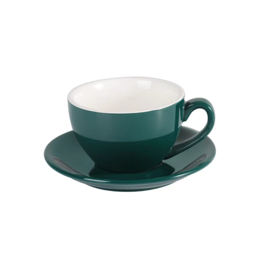 Latte Coffee Art Cup Deep Green