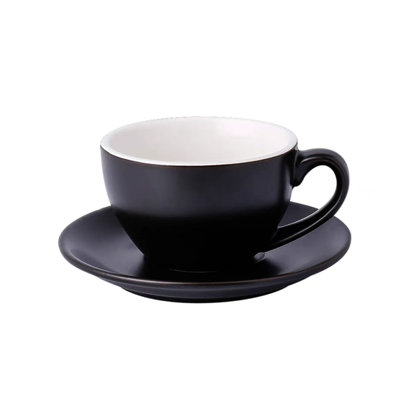 拿鐵拉花杯 啞光黑 Latte Coffee Art Cup Light Black