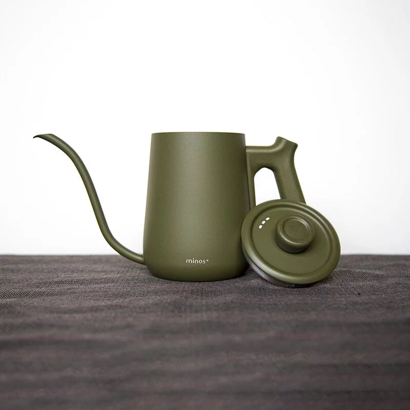 Minos 600ml 有蓋手沖壺 綠色 hand pour pot with lid